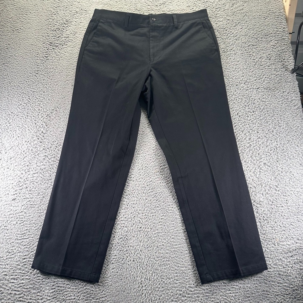 Dockers Pant Men 38x31 Black Cotton Khakis Straight Workwear Utility Classic Fit